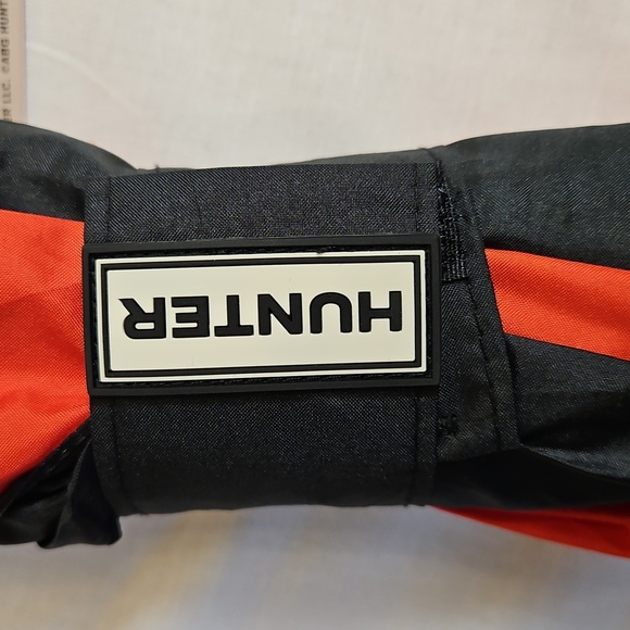 Hunter Vented Compact Dual Canopy Oversized Umbrella, Black/Red, NWT - Picture 3 of 8